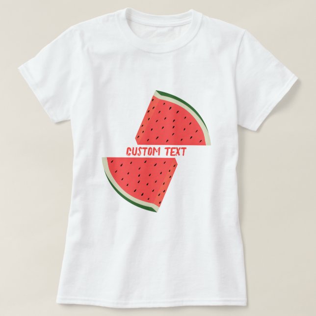T-Shirt T-Shirt Nom du texte personnalisé (Design devant)