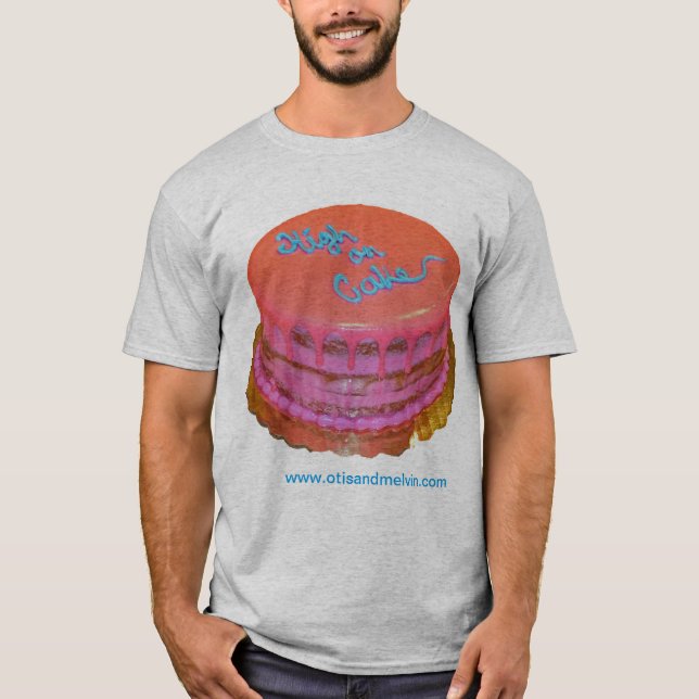 T-shirt T-shirt, Otis et Melvin, "High on Cake" (Devant)