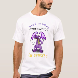 T-shirt T-   shirt Papa, Maman c'est bientôt bientôt la re