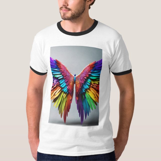 T-shirt "T-shirt papillon coloré" (Devant)