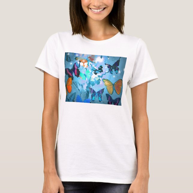 T-shirt T-shirt, papillon paradis (Devant)