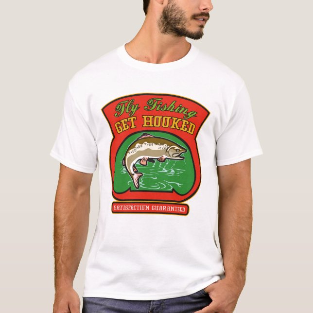 T-shirt T-Shirt, pêcheur rétro (Devant)