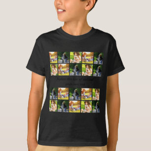 T-shirt T shirt personnalisé avec collage de photos et tex
