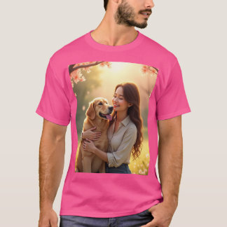 T-shirt "T-shirt personnalisé pour amateur de chats et chi