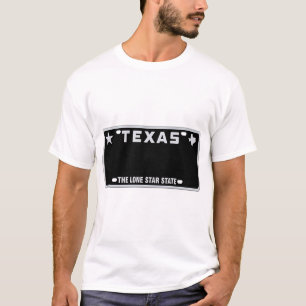 T-shirt T-Shirt, plaque de licence du Texas