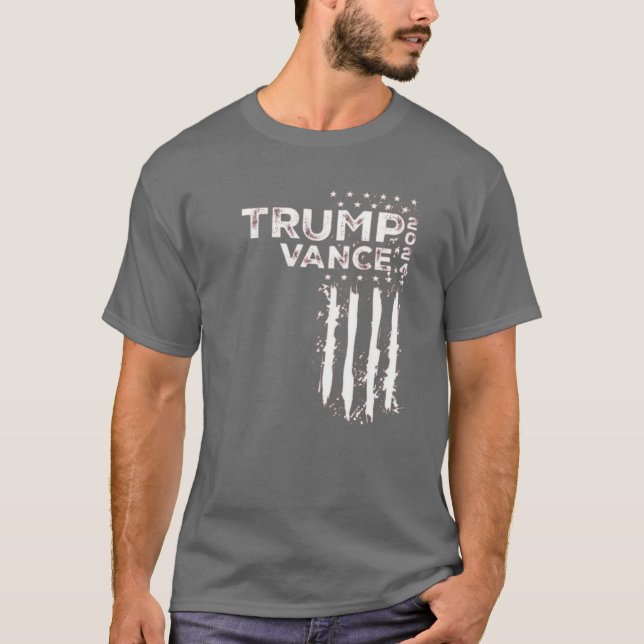 T-shirt "T-shirt pour les élections de Trump Vance 2024" (Devant)