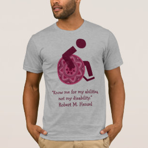 T-SHIRT T SHIRT POUR LES PERSONNES HANDICAPÉES JOUR OU CÉR