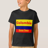T Shirt Power Football Colombien