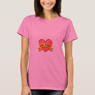 T-shirt "T-shirt rose pour filles avec logo du coeur - Sof