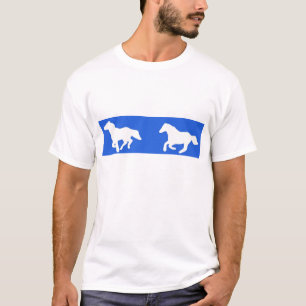 T-shirt T Shirt Simple Quotidien Équestre Galopant