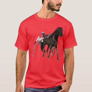 T-shirt T-shirt Sport Horse Race Harnais Racing T-