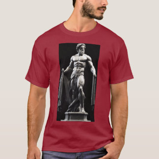T-shirt T-Shirt, Statue de Dieu Grec Musclé.
