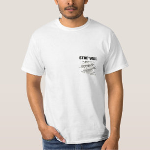 T-shirt T-shirt-STOPPEZ LA GUERRE petit