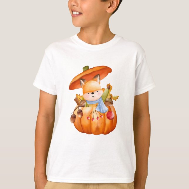 T-shirt T-Shirt. Sweet Fruits and Friendly Pets Art (Devant)