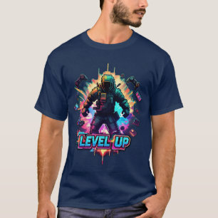 T-shirt T-shirt T-shirt Neon Arcade Glitch Retro