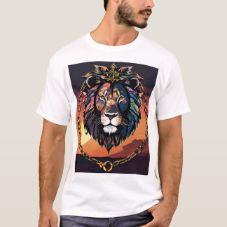 T-shirt "T-shirt Tête de lion Silhouette - Téméraire & Pui