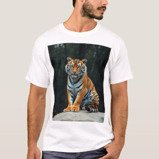 T-shirt "T-shirt Tigre Majestueux du Bengale : Élégance fo