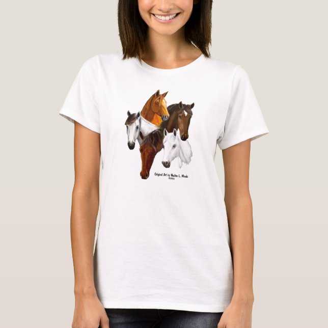 T-shirt T-shirt, un passé de cheval étant cette Madame (Devant)