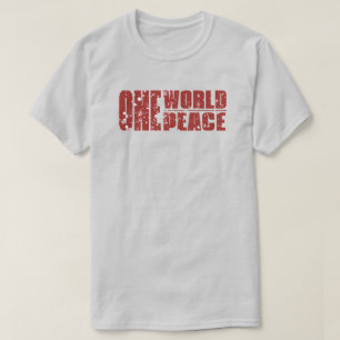 T-shirt T Shirt Une Paix Mondiale
