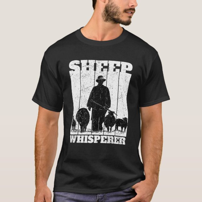 T-shirt T Shirt Whisperer Sheep (Devant)
