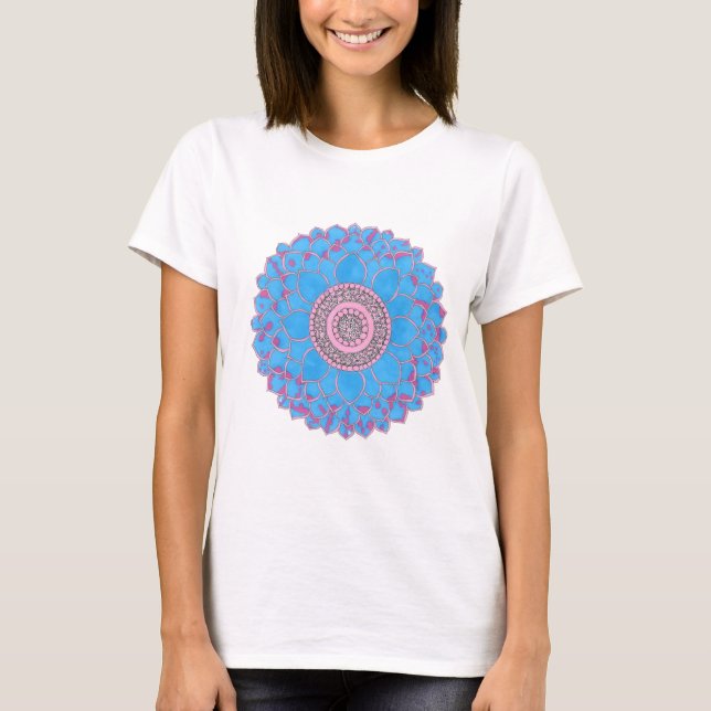 T-shirt T- shirt  with hand-drawn mandala design  (Devant)
