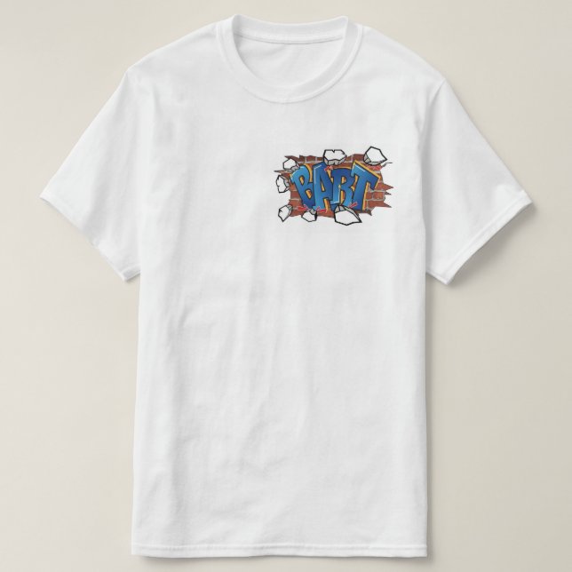 T-shirt T-ShirtBART" Art de Graffiti Urbain - Percée (Design devant)
