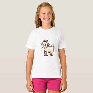 T-shirt T-ShirtChèvre de dessin animé mignon Enfants T-Shi