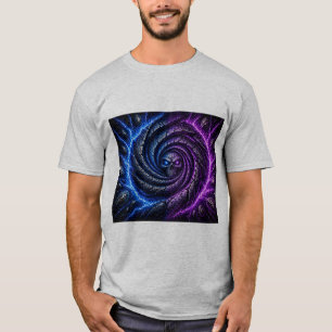 T-shirt T-ShirtFeu vs Glace Crâne Vortex Illusion d'optiqu