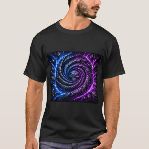 T-shirt T-ShirtFeu vs Glace Crâne Vortex Illusion d'Optiqu