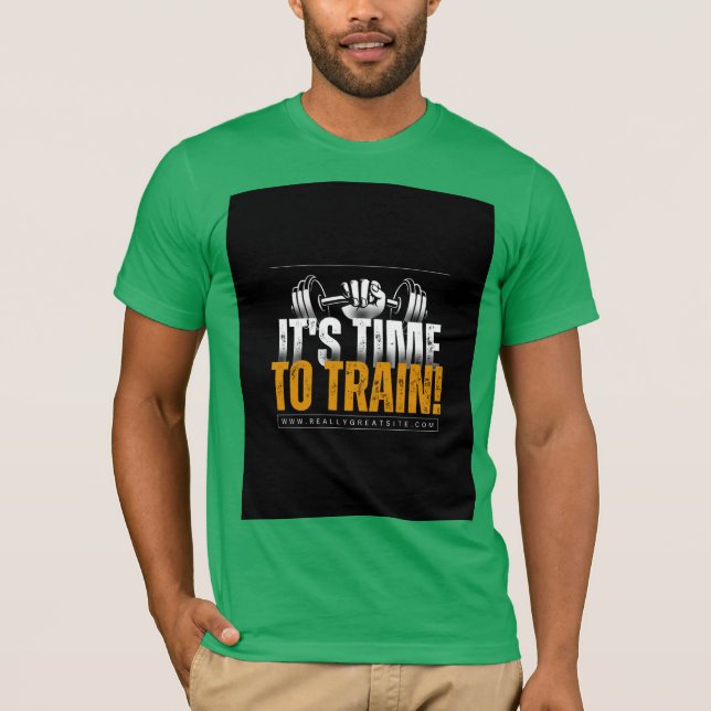 T-shirt T-ShirtGreen Gym Motivation Tee : Imprimez Votre P (Devant)