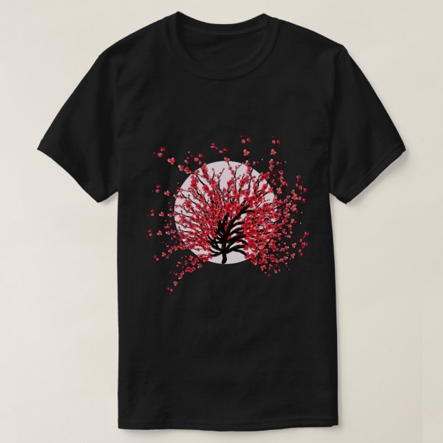 T-shirt T Shirts Cherry Blossom sakura Japon (Design devant)