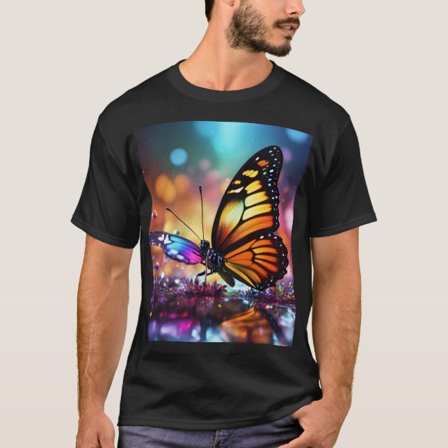 T-shirt "T-shirts design papillon unique | Belle & Cr (Devant)