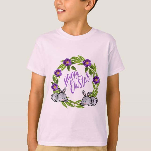 T-shirt T shirts Joyeuses Pâques  (Devant)
