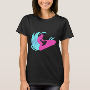 T-shirt T Shirts Vintage Jet Ski Ski debout Sports d'hiver