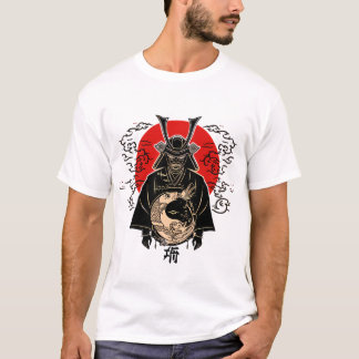 T-shirt T-ShirtSamouraï et Soleil Levant – Art Illustré Ja