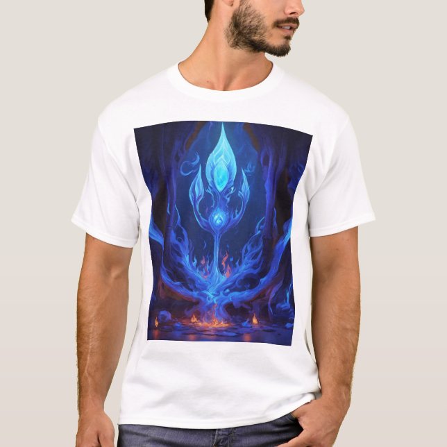 T-shirt T-ShirtTitle : "Flamme éternelle de l'Arcane" Desc (Devant)