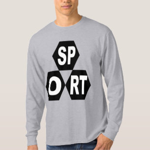 T-shirt T-shit basique gris pour hommes DESIGN SPORT