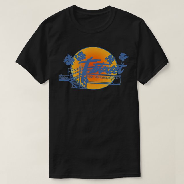 T-shirt T Street San Clemente Californie (Design devant)