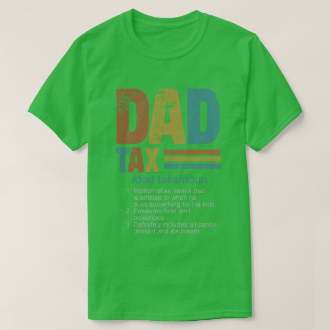 T-shirt T-Tax papa - 1 (Design devant)