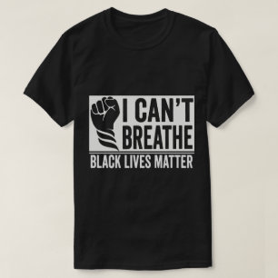 T-shirt TA55-Je ne peux pas respirer La vie des Noirs comp