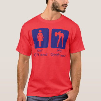 T-shirt Ta Copine Normal Ma Copine Sey Garçon Drôle