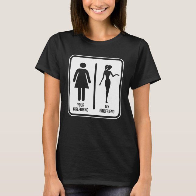 T-shirt Ta copine vs ma copine (Devant)