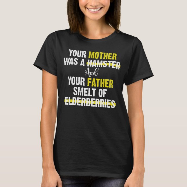 T-shirt Ta Mère Était Une Blague De Hamster (Devant)
