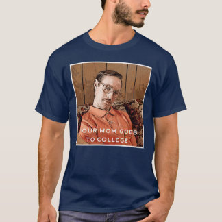 T-shirt ta mère va à l'université fille vintage