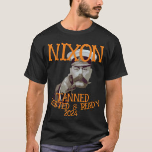 T-shirt Ta nned Repos & Prêt NIXON 2028 Président