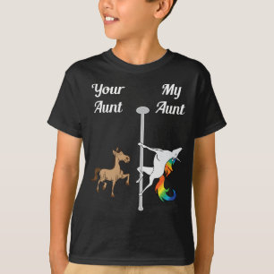 T-shirt Ta Tante Ma Tante Toi Moi Fête Danse Unicorne