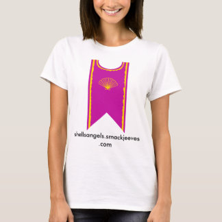 T-shirt Tabard des anges des coquilles pour des dames