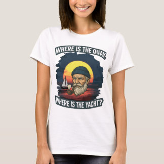 T-shirt Tabardier Imprimé Partout Où est le quai, où est l