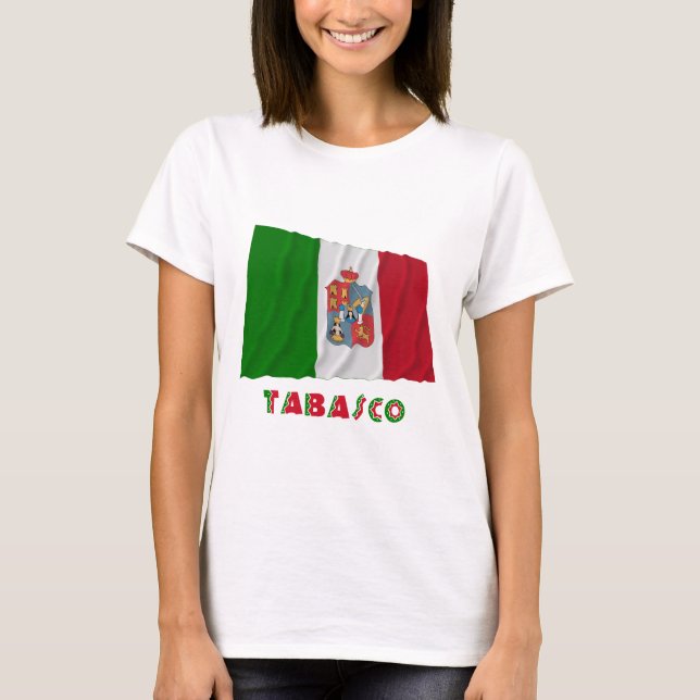 T-shirt Tabasco ondulant le drapeau officieux (Devant)