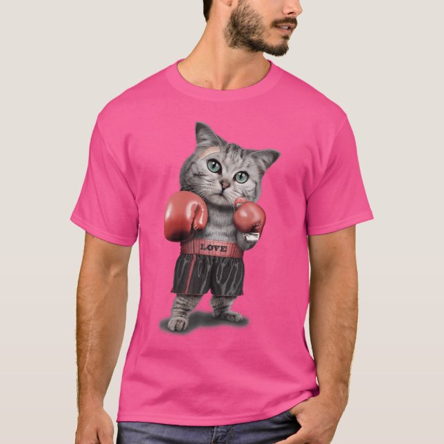 T-shirt Tabby Cat Comme Champion Boxer (Devant)